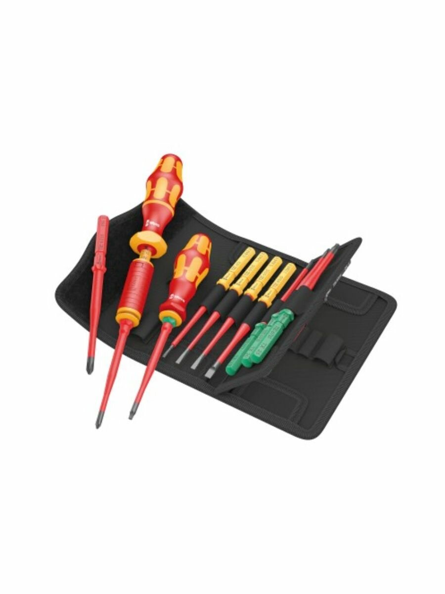 Набор насадок с динамометрической и обычной отвёртками битодержателями, 16 пр. Kraftform Kompakt VDE 16 Torque