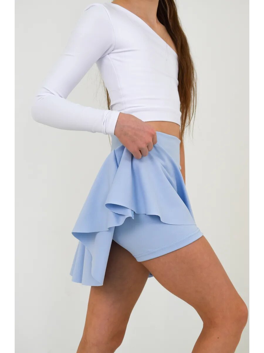Юбка-шорты KseniaESM_fitwear размер 9-10 голубой