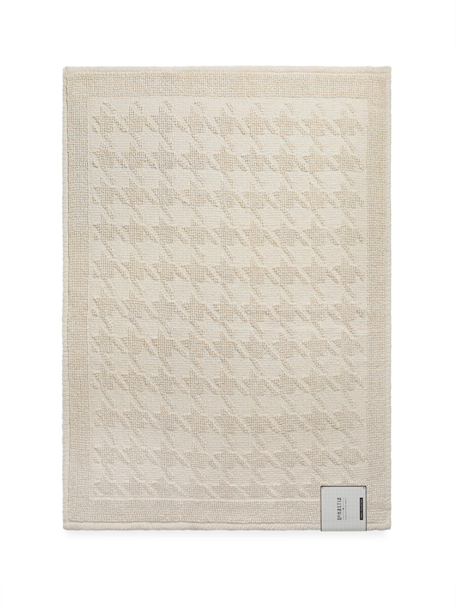 Коврик универсальный DeNASTIA 60x80см, букле, хлопок, цвет молочный — фото 1