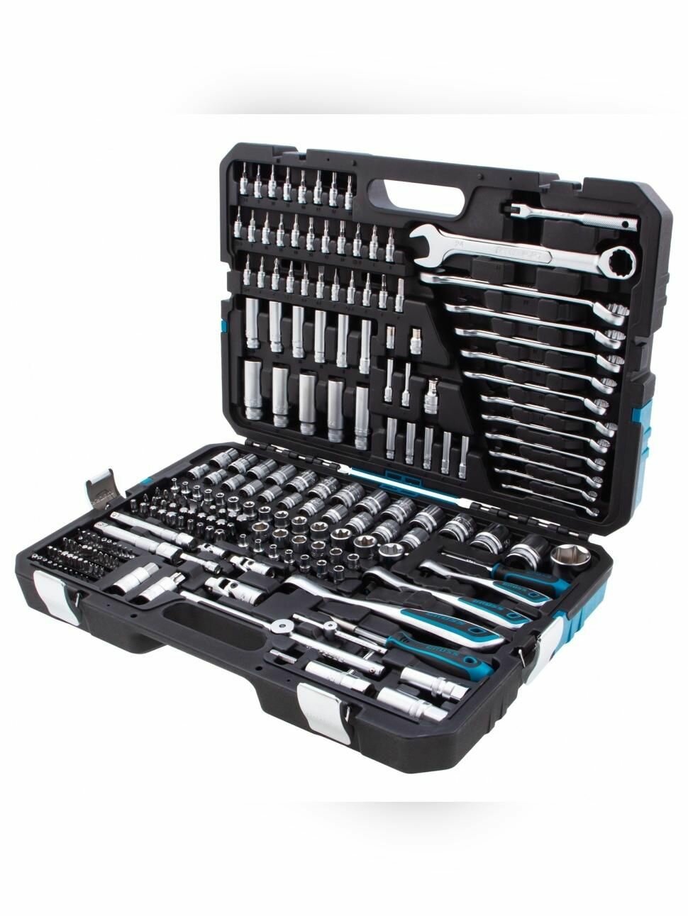 Набор инструментов 216 предметов, 120 зубьев, CrV 1/2", 3/8", 1/4" Gross 14157