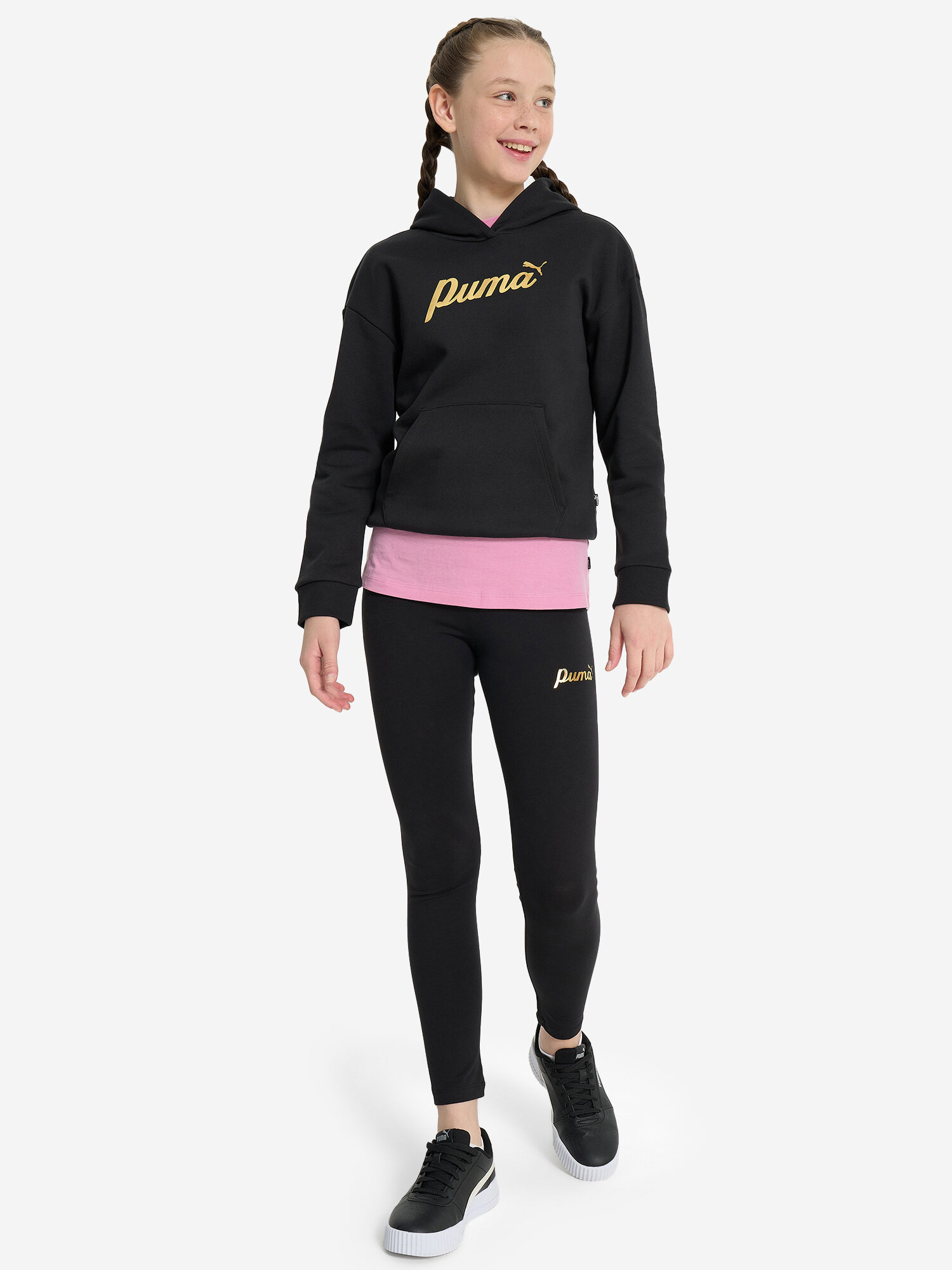 Худи PUMA, размер 164, черный — фото 1