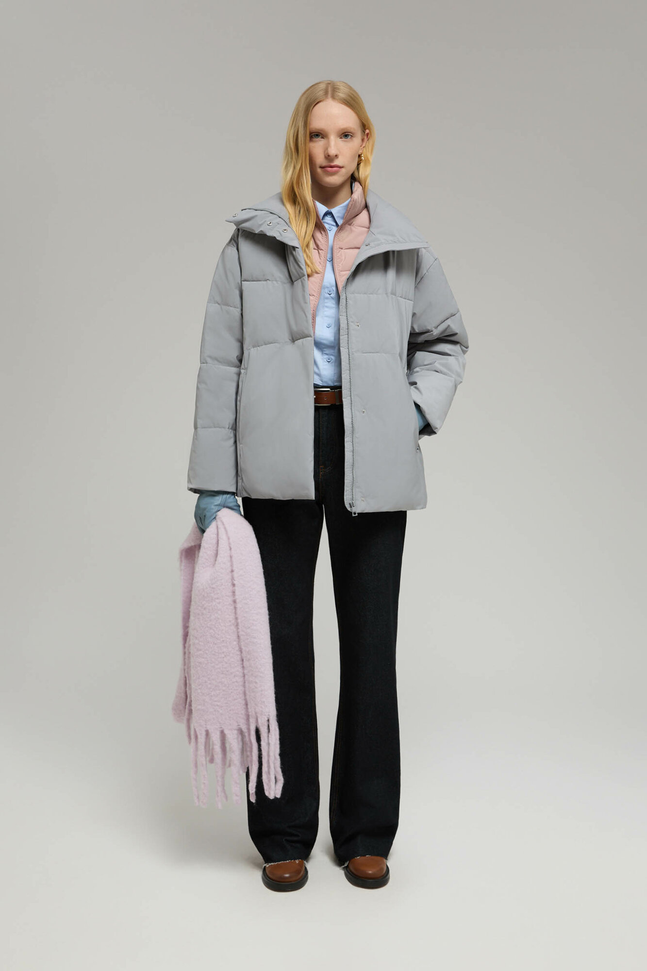 Куртка FINN FLARE размер M/L (170-92/96-98/102) серый