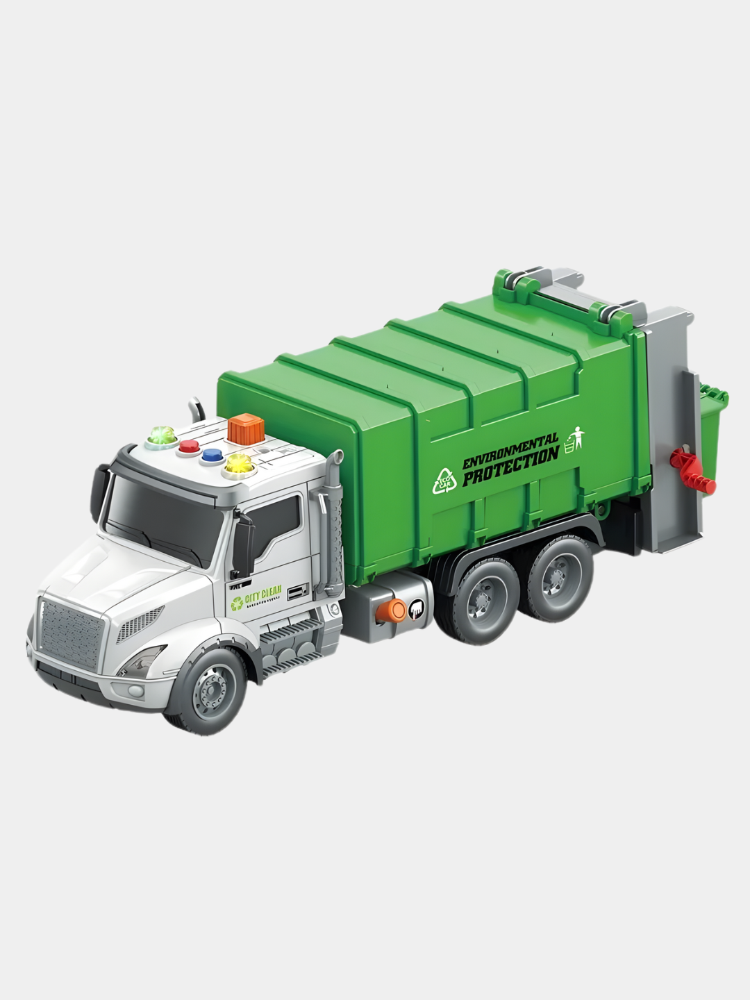 Машинки детские, мусоровоз, санитарный грузовик, эко-грузовик — фото 1