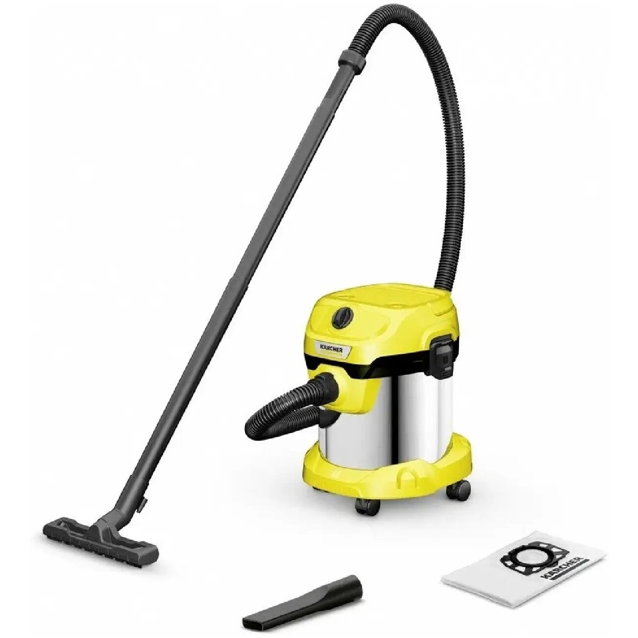 Пылесос Karcher WD 2 Plus S V-15, 1000Вт, с комплектом щеток