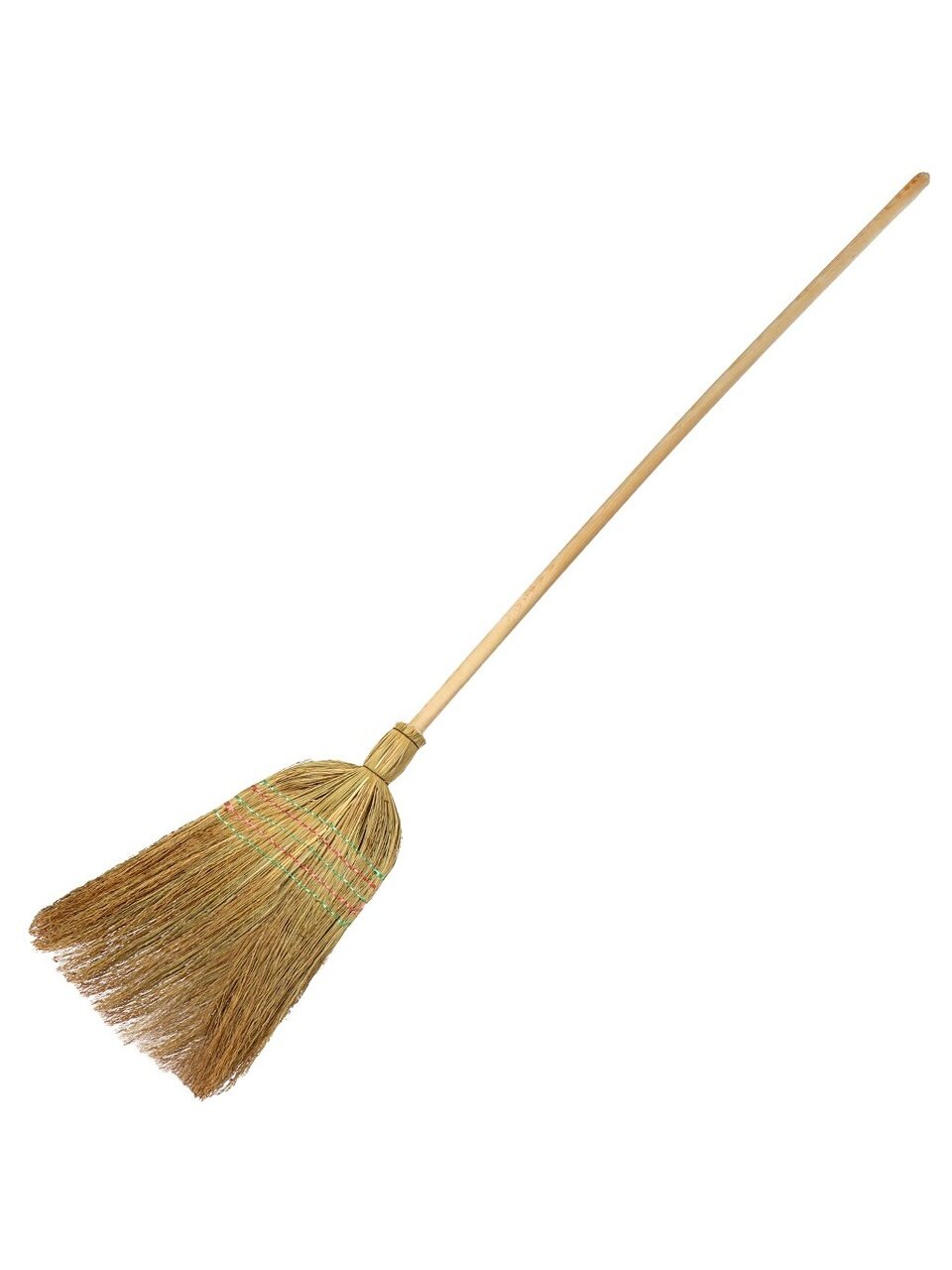 Метла сорго плоская с черенком хозяйственная Россия уборочный инвентарь