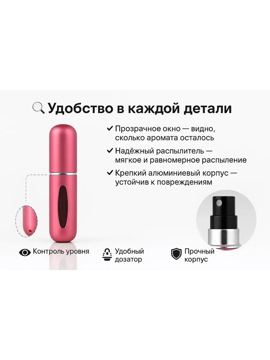 Атомайзер , 5 мл, размер S, красный — фото 1
