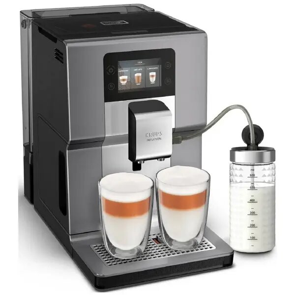 Кофемашина Krups EA875E10, Термоблок, Пластик, блокировка включения без воды, 39 см, 29.5 см