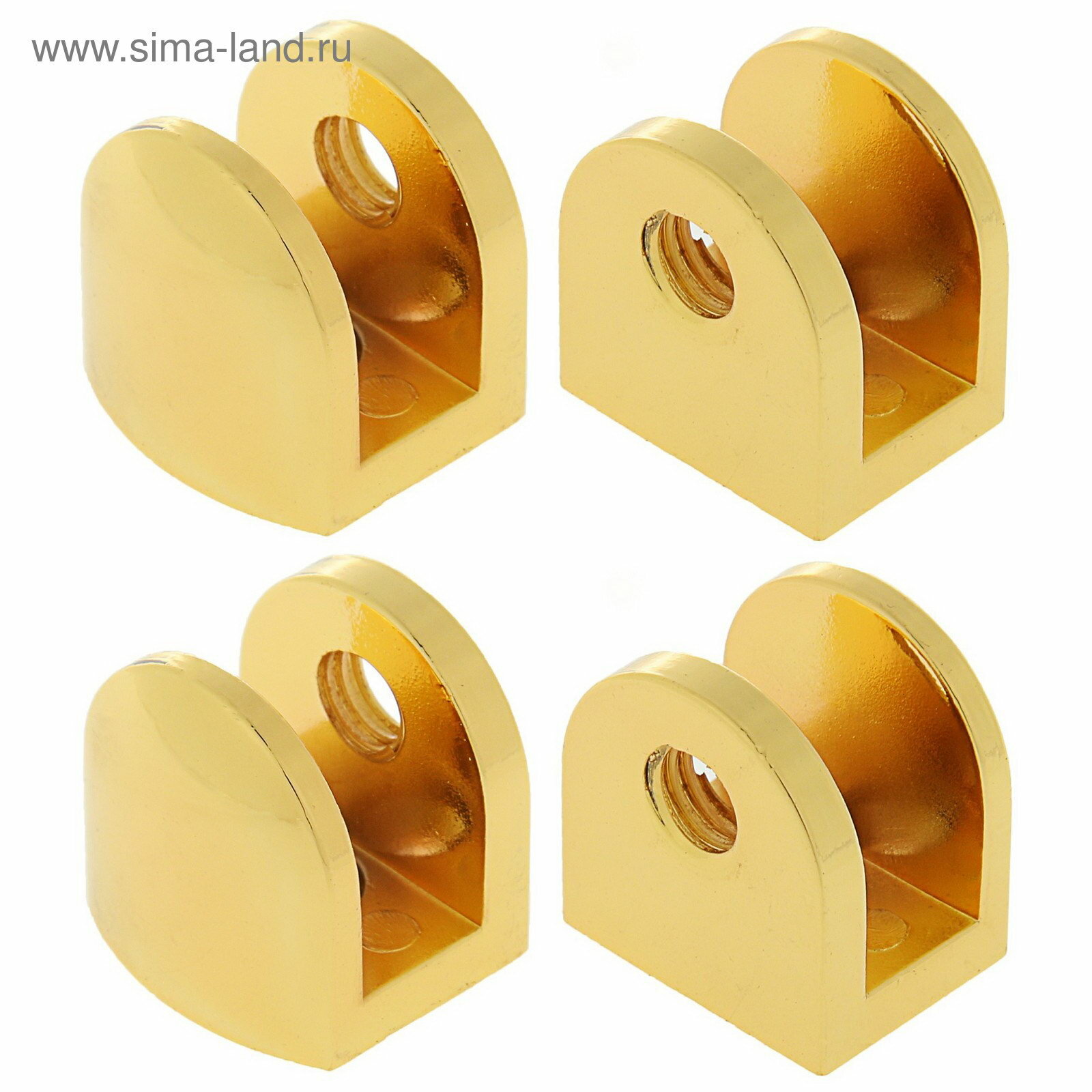 Полкодержатель P110GP 22x23x20 мм 4 шт. в наборе цвет золото