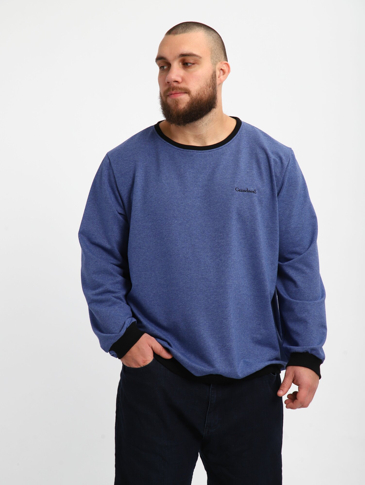 Свитшот спортивный GrandnesS размер 68-70/182-188  синий