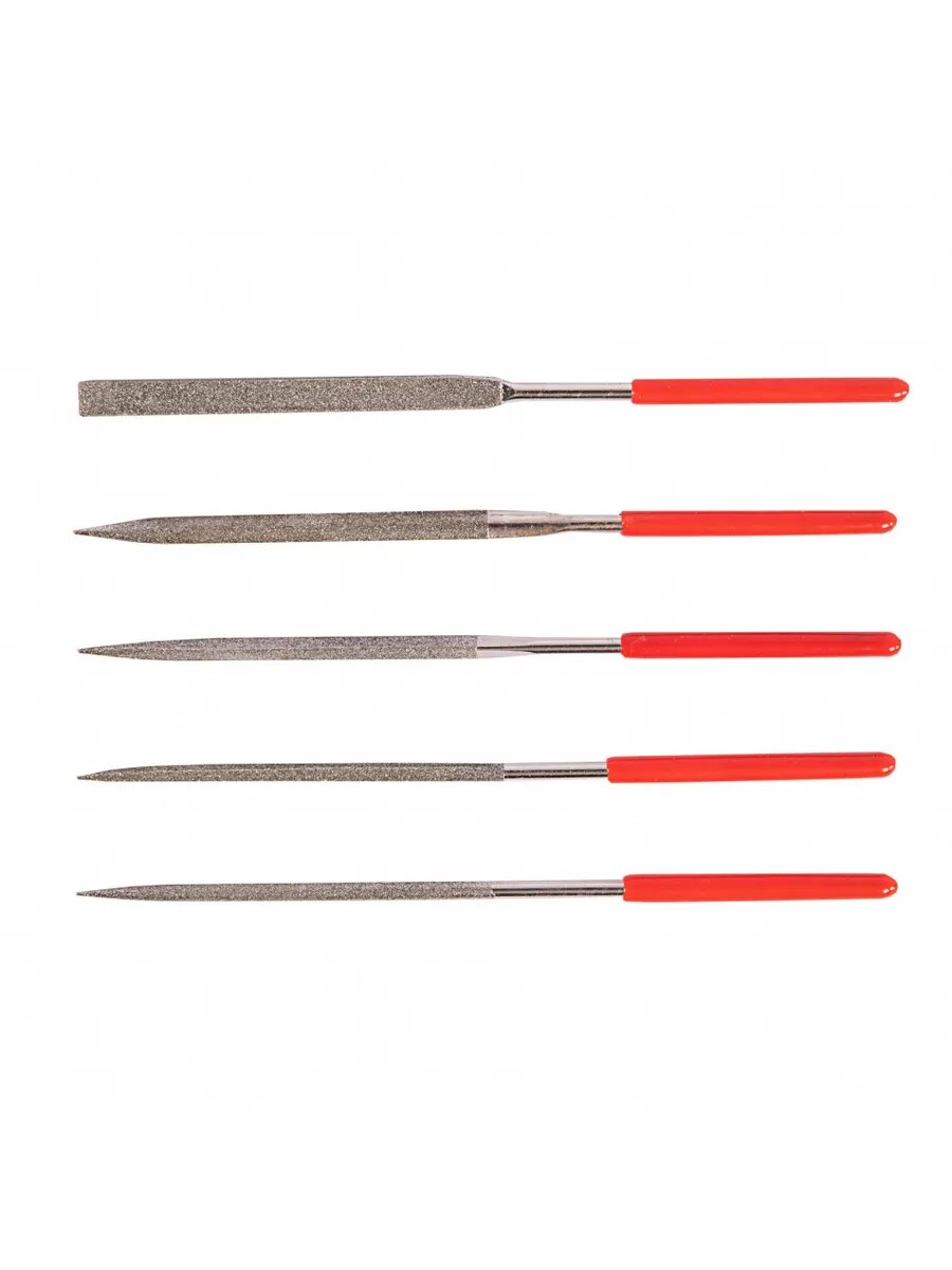 Набор надфилей алмазных, 140 х 70 х 3 мм, 5 шт — фото 1
