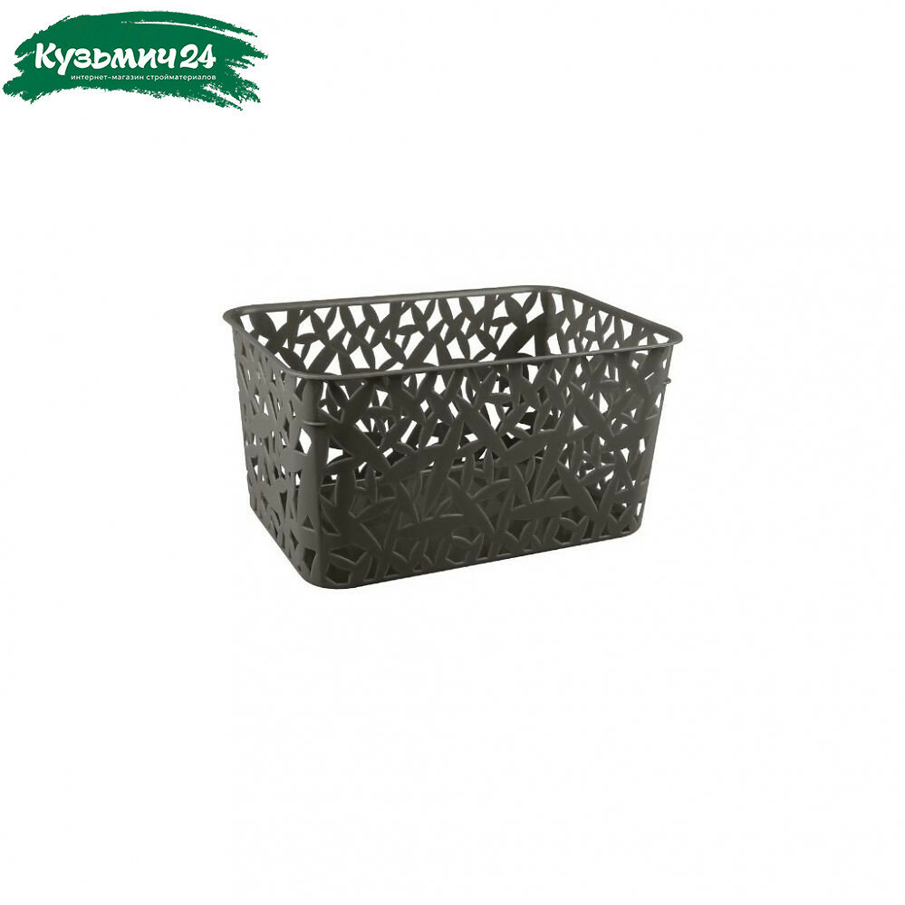 Корзина Econova 3ХL универсальная серая 145х190х280 мм 6.3 л 431297311