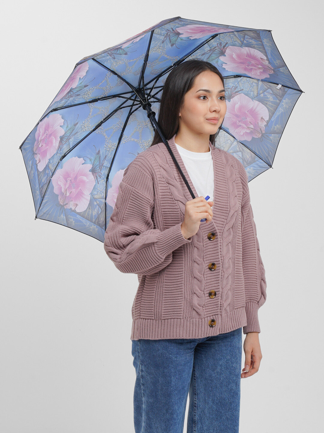 Зонт Yuzont, синий/голубой — фото 1