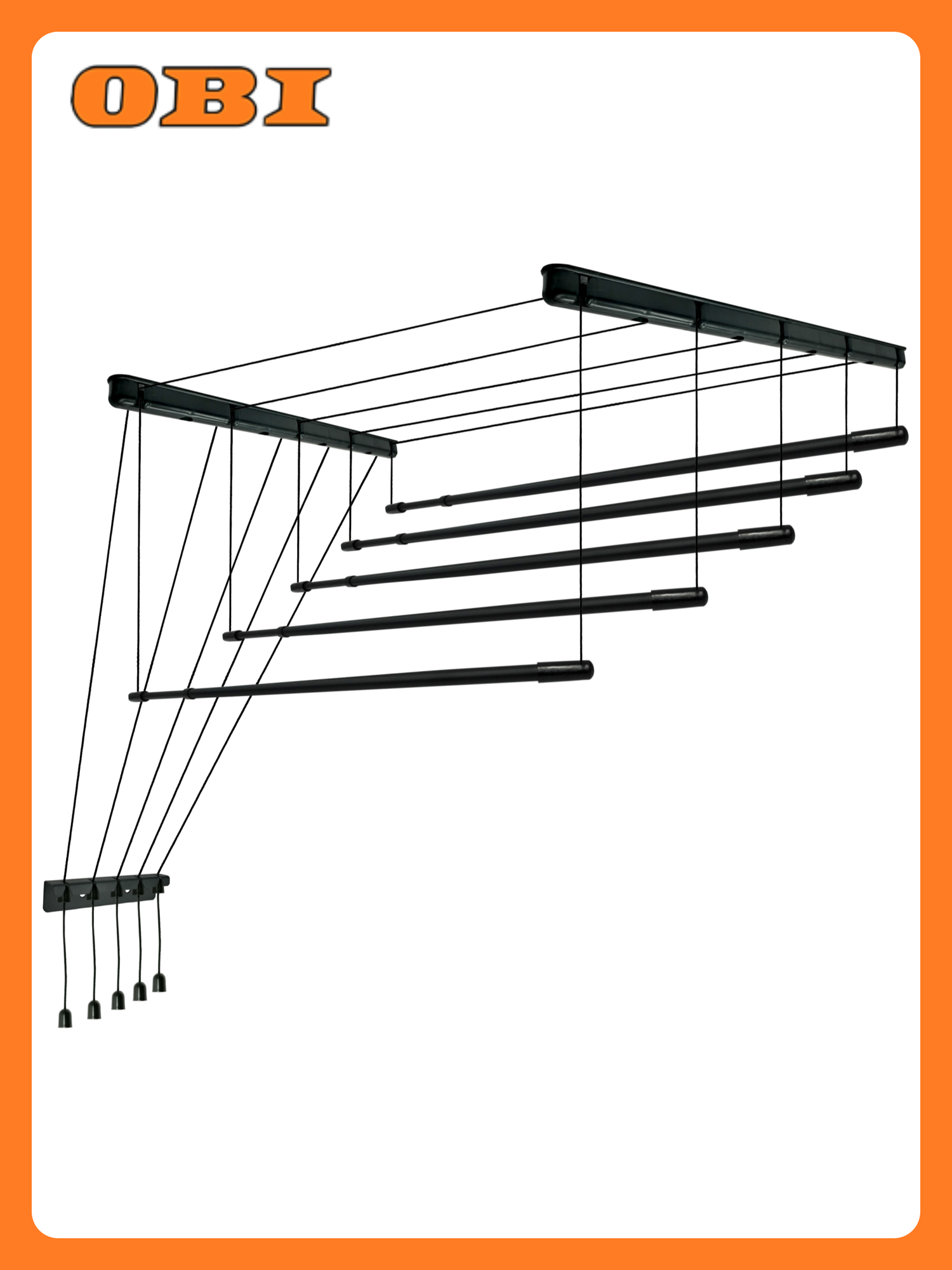 Сушилка для белья Frau Hellen  потолочная  телескопическая  1 4 2 5 м