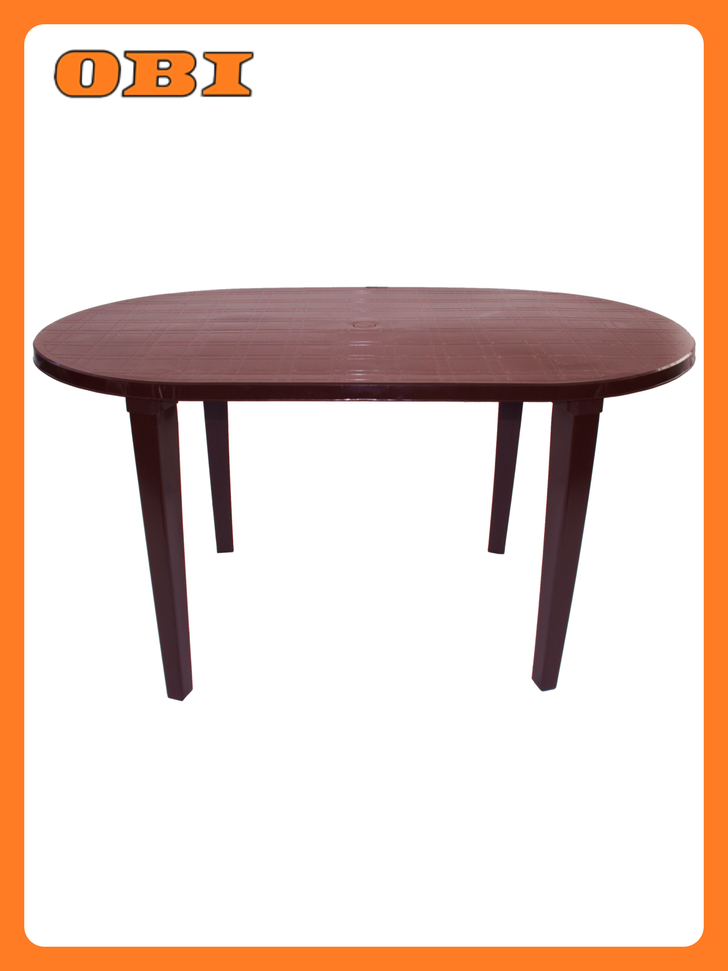 Стол  Стандарт Пластик   складной  овальный  140 x 80 x 71 см