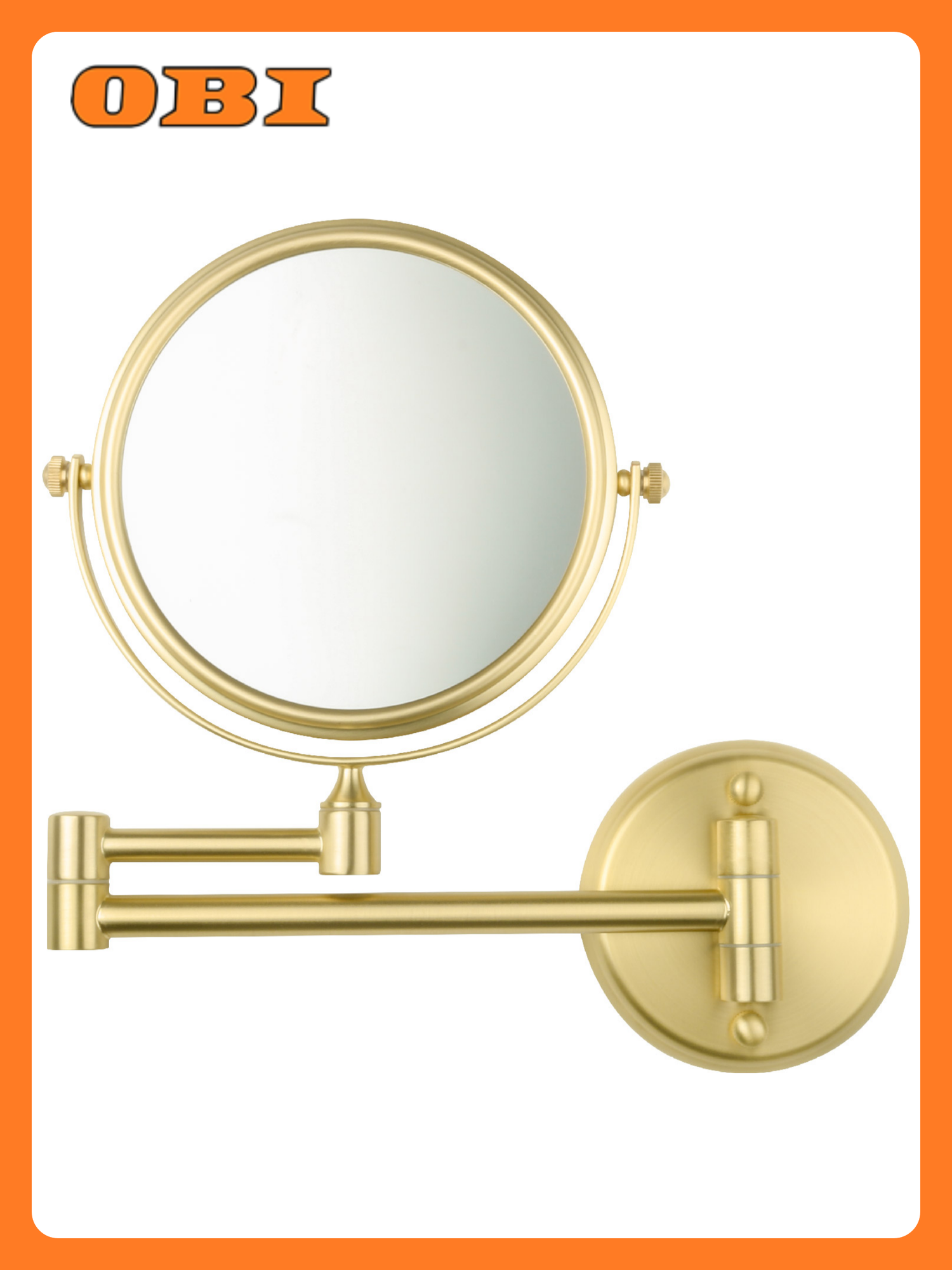 Зеркало косметическое HOTEL золото-сатин