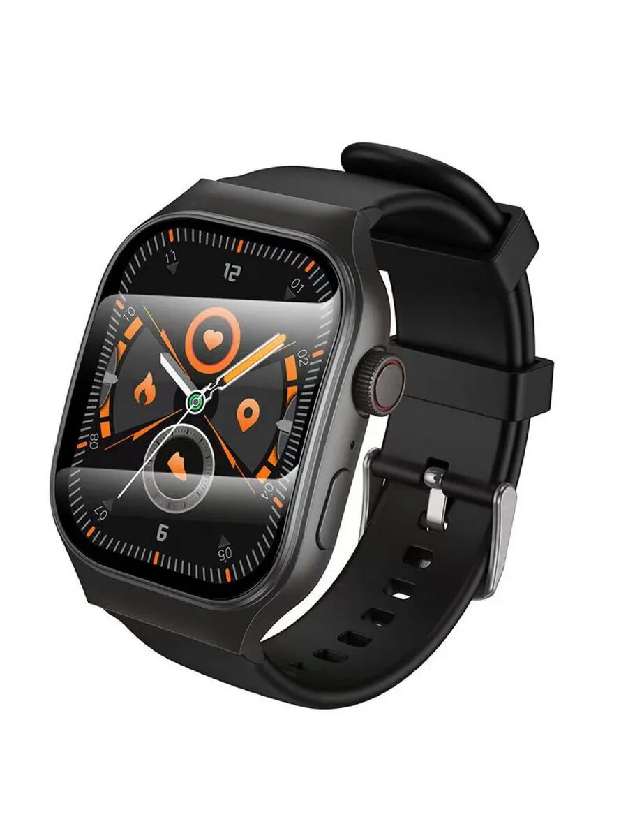 Hoco Y33 умные смарт часы с функцией мониторинга здоровья и уведомлениями, черный