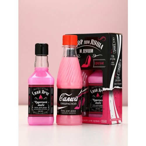 Подарочный набор косметики Сияй ярче гель для душа виски и кола 2250 мл 497₽