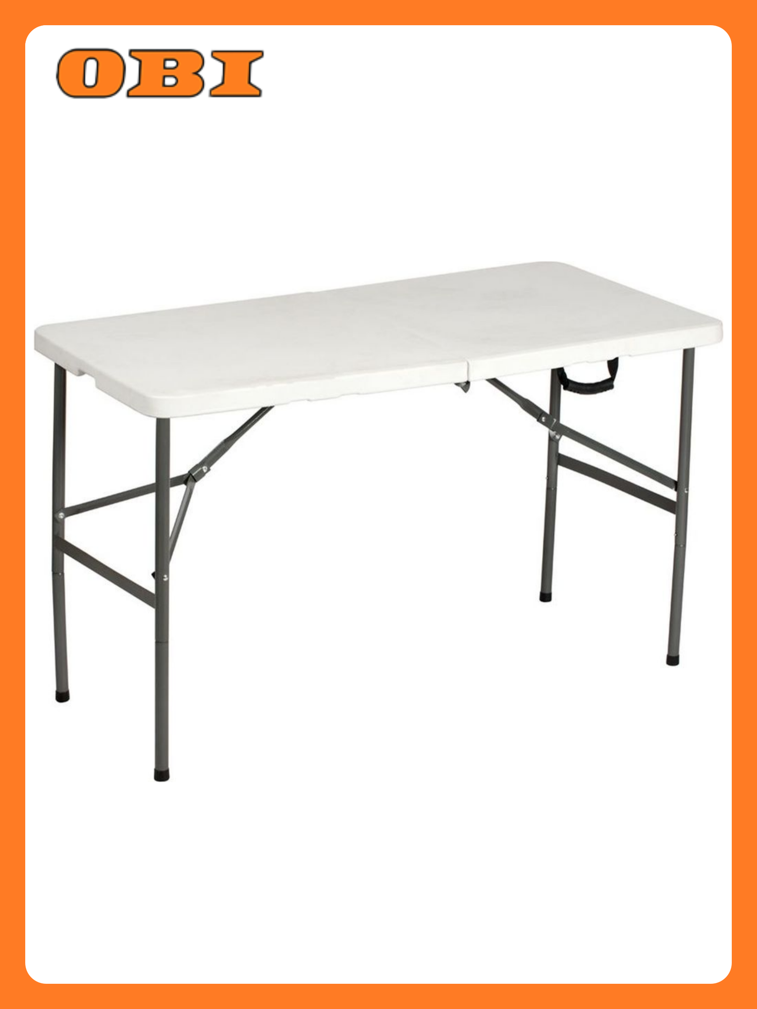 Стол-книжка METMEBEL СТР120, металл, пластик, белый, 121x61x74 см