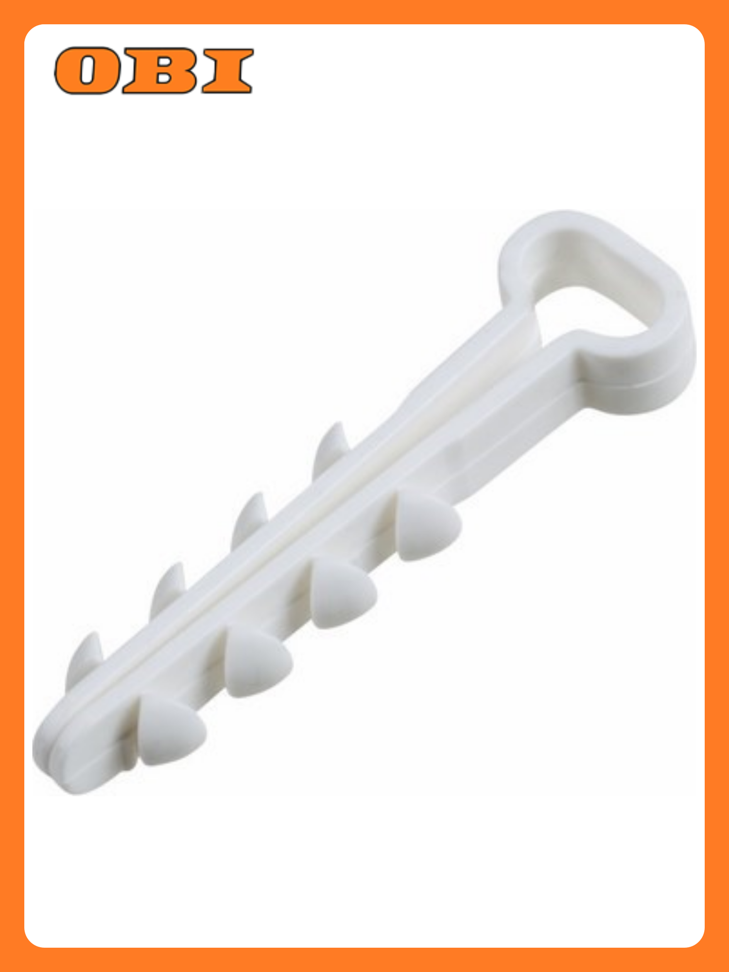 Дюбель-хомут 5-8мм прямоугольный белый (100 шт/уп) REXANT