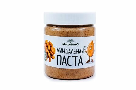 Мералис Миндальная паста (500 г) без сахара, натуральная