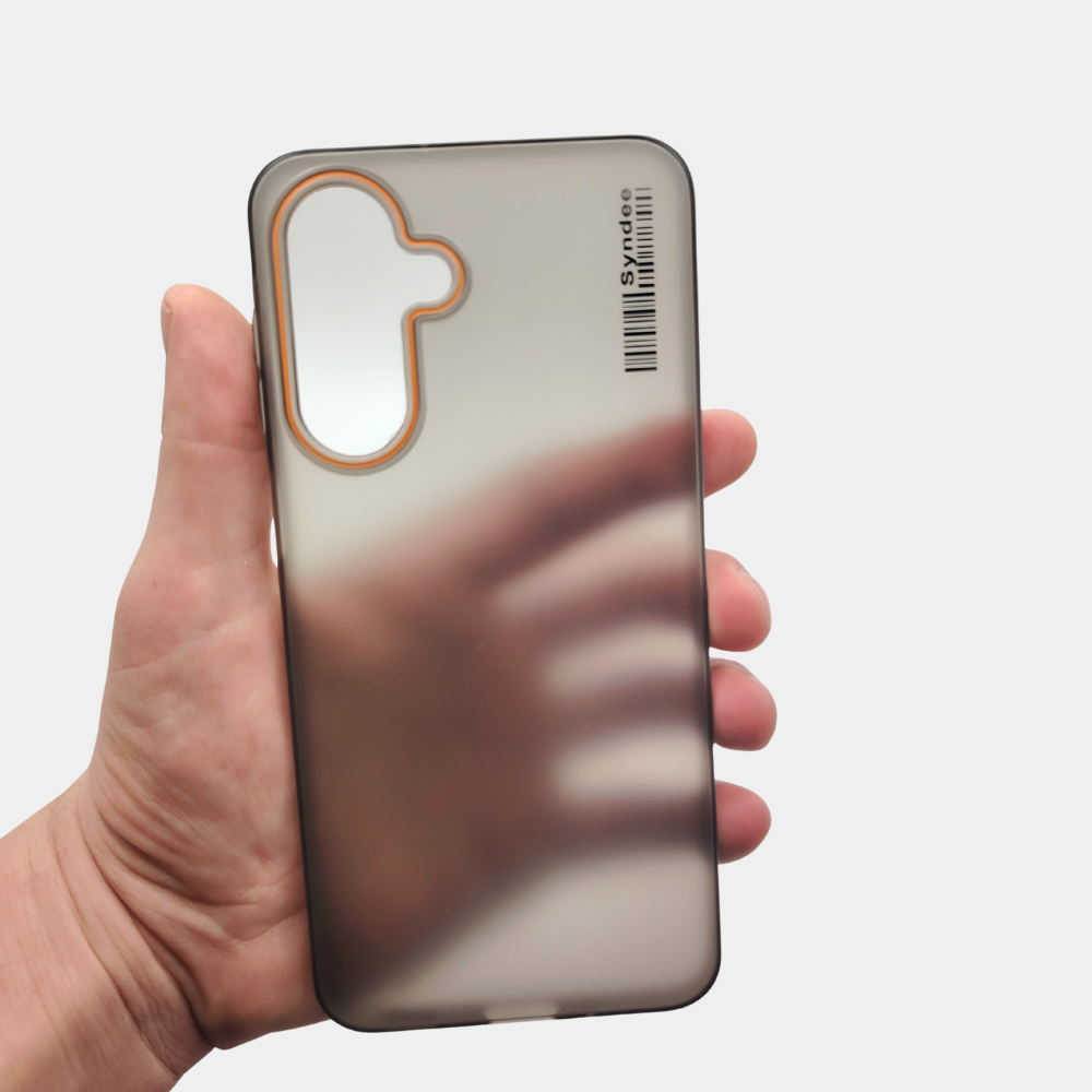 Чехол для смартфона Samsung A17 чёрный с матовым покрытием, ударопрочный