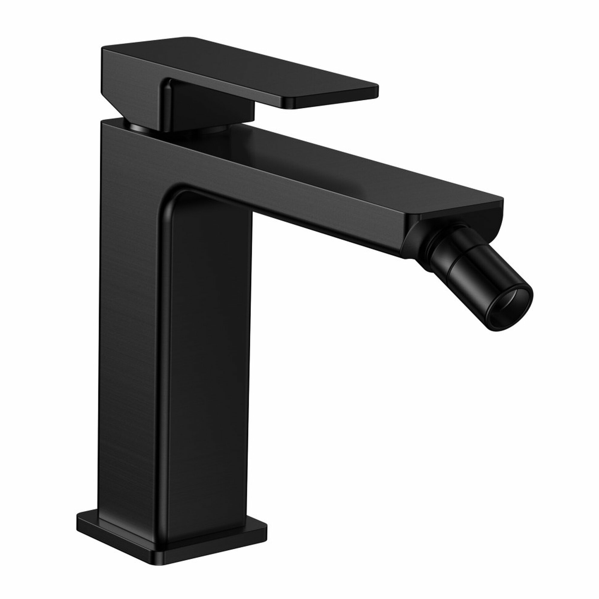 AQM6816MB Savona Смеситель для биде, гладкий, подводка 1/2 ", черный матовый