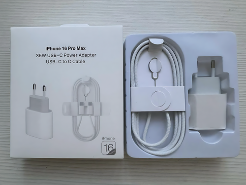 Изображение товара Зарядка для айфона, 35 W, с кабелем USB Type-C для iPhone/iPad/AirPods, быстрая зарядка