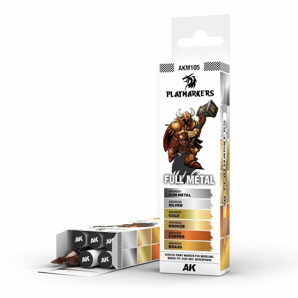 Маркеры Playmarkers Set - Full Metal (6 Ref.)