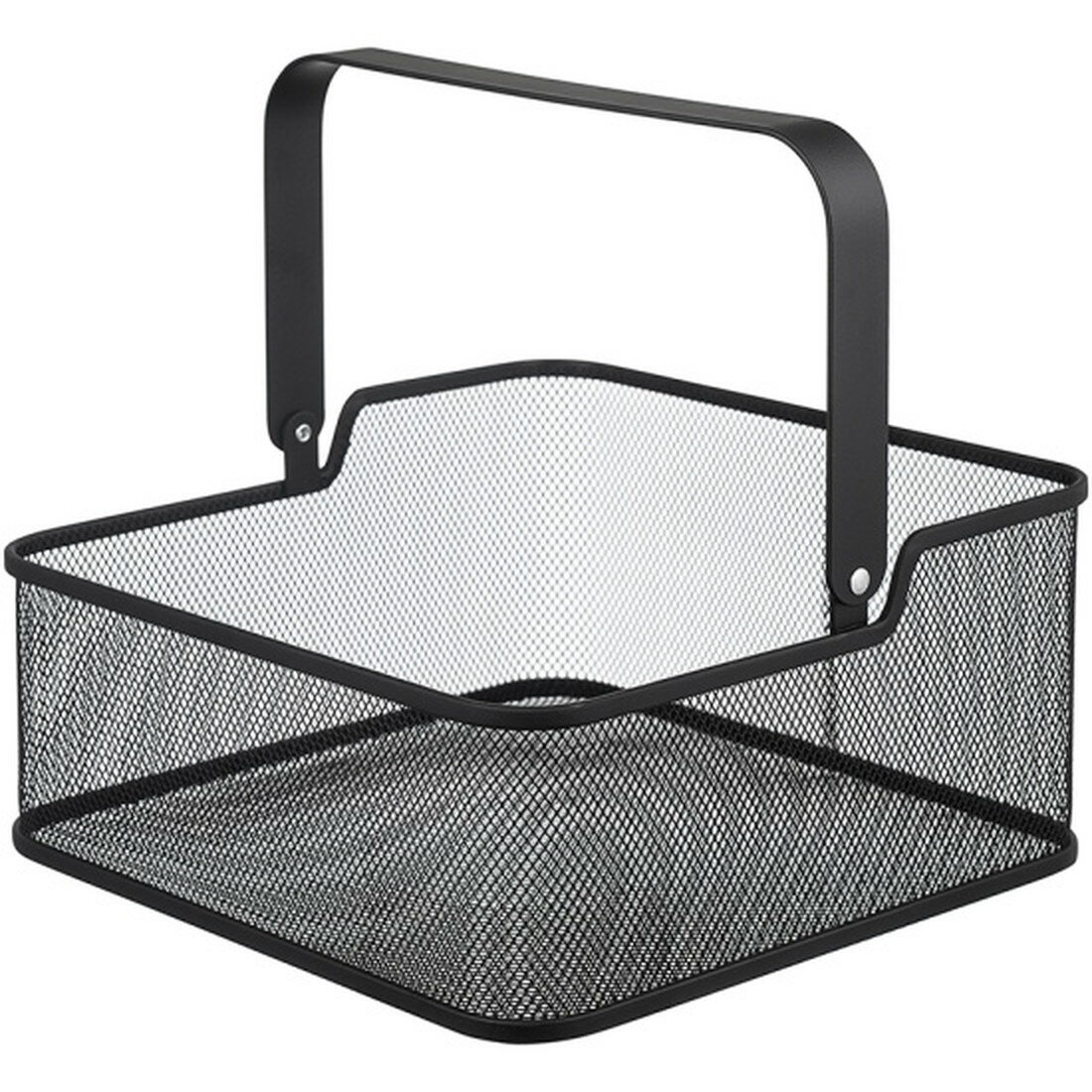 Корзина Bergenson Bjorn для хранения квадратная Ferrant 254х254х12 см черная