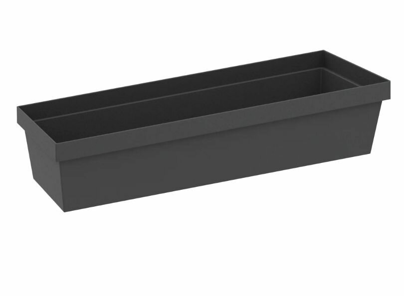 Контейнер для хранения Delinia ID 10x30x6.7 см пластик цвет чёрный