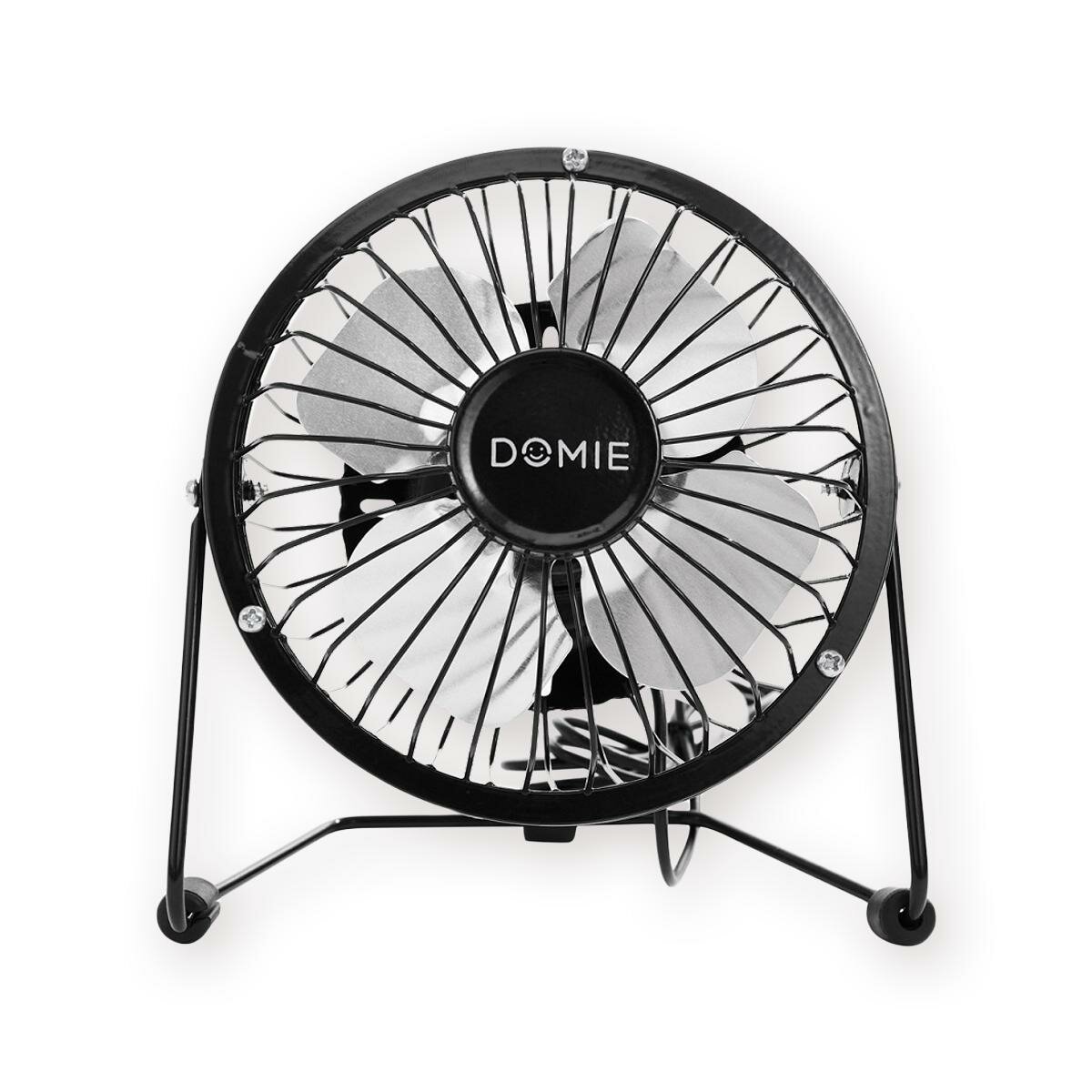 Вентилятор Domie DX-4, настольный, USB, диаметр 15см, черный