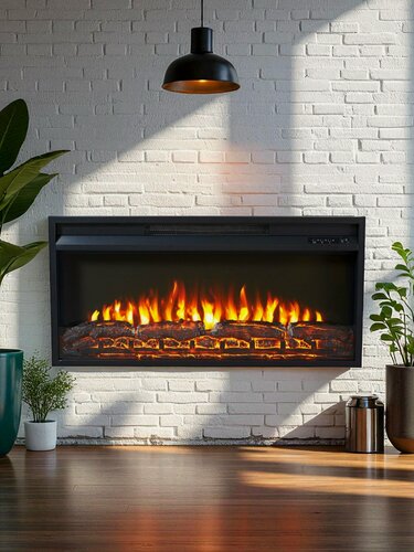 Изображение товара Электрокамин Wi-Fi Премьер 36, обогрев, звуковой эффект, пульт ду (электрический камин, электроочаг)