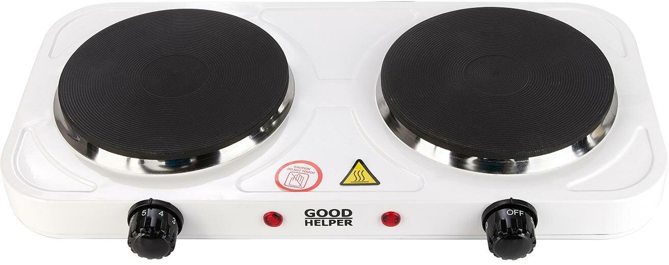 Электрическая настольная плита GOODHELPER ES-20P10 2 конфорки белый