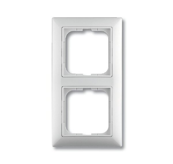 ABB BASIC 55 Рамка 2-ая для розеток и выключателей белый (упаковка 3 шт.)