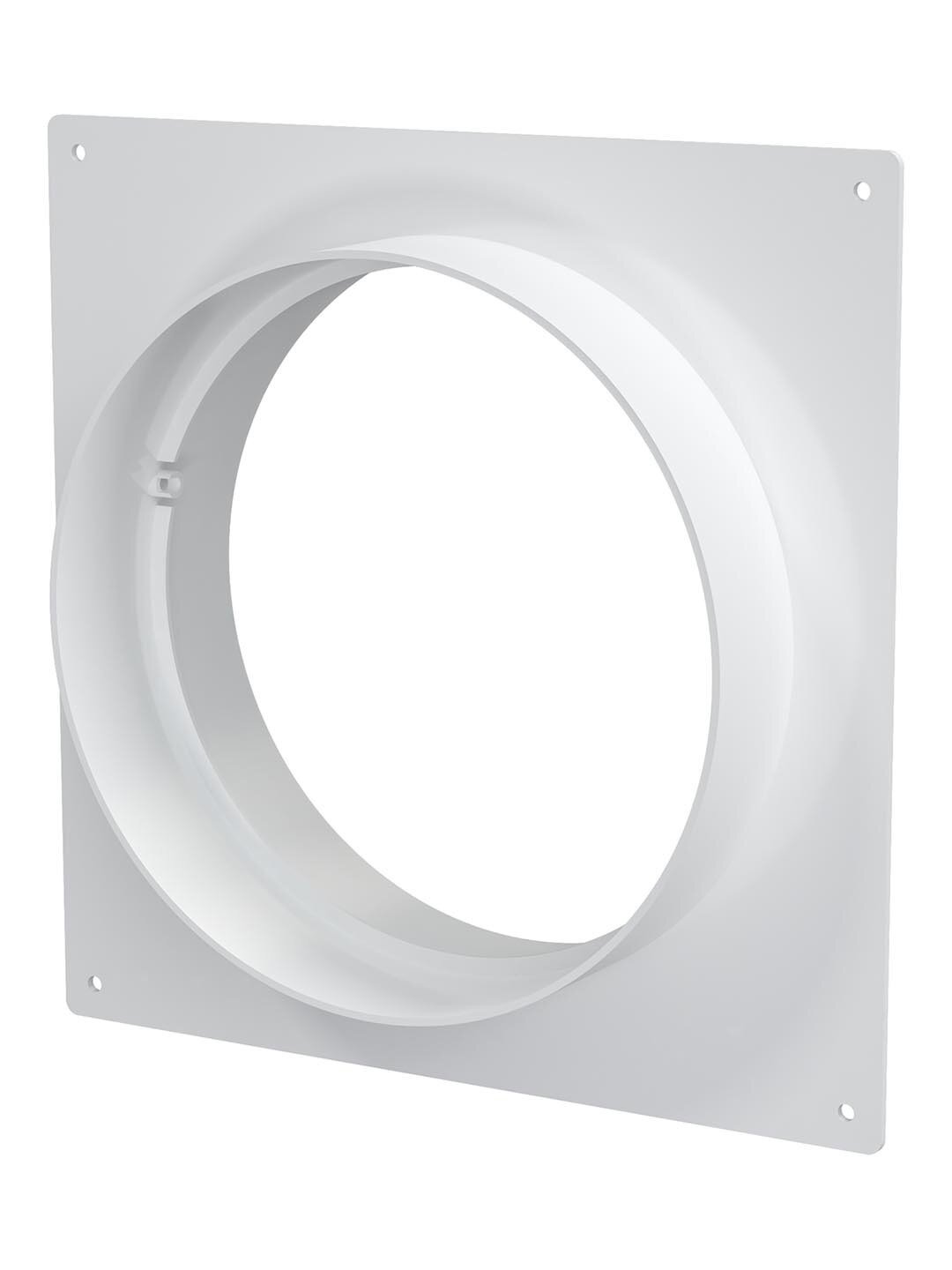 Пластина настенная с соединителем для круглых воздуховодов Fonet D150 мм пластик