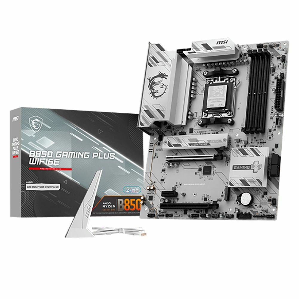 Материнская плата MSI B850 GAMING PLUS WIFI6E, AM5, AMD B850, ATX, RTL (B850 GAMING PLUS WIFI6E)