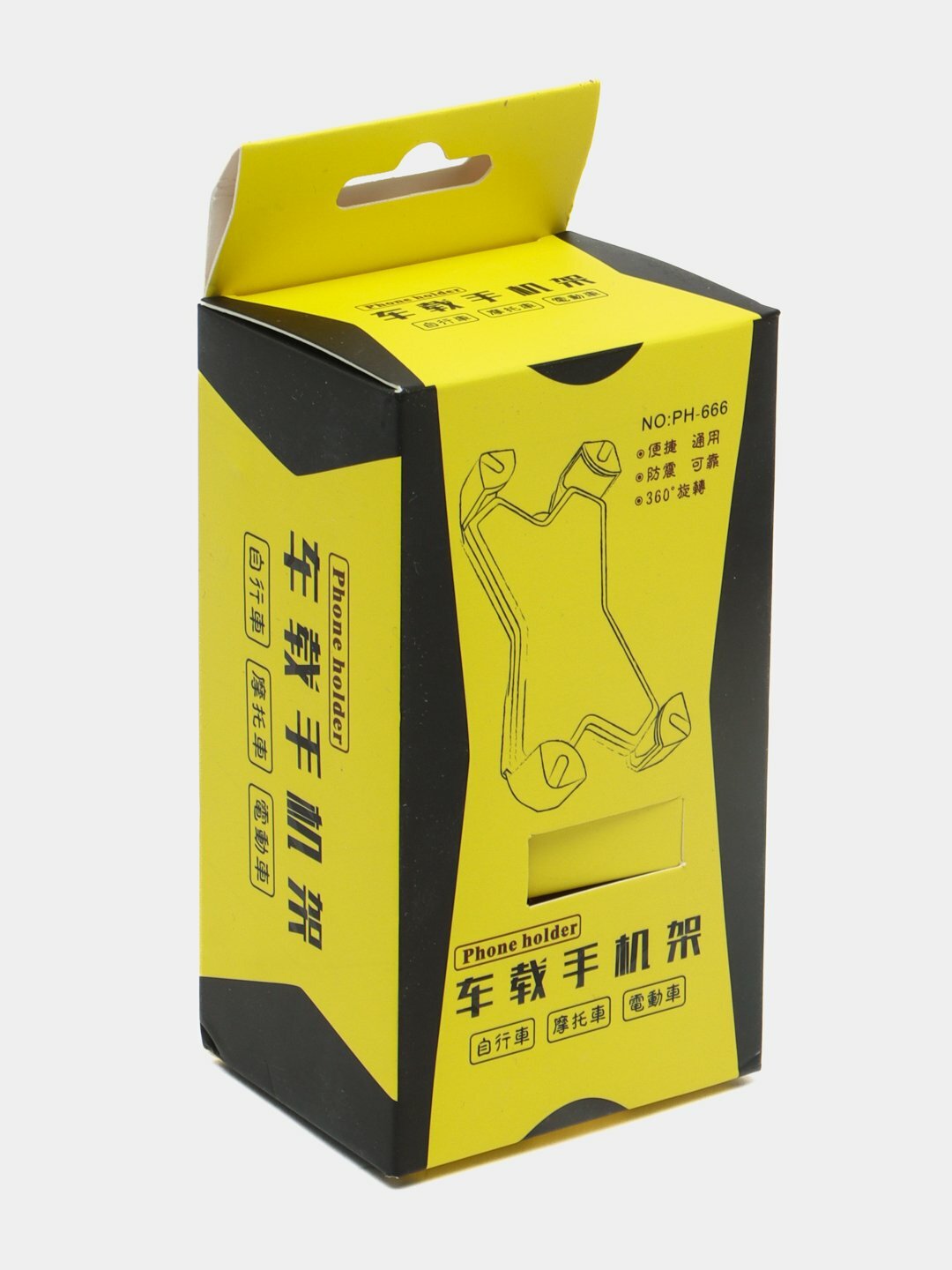 Держатель для телефона, на велосипед, крепление на руль, вращение 360° — фото 1