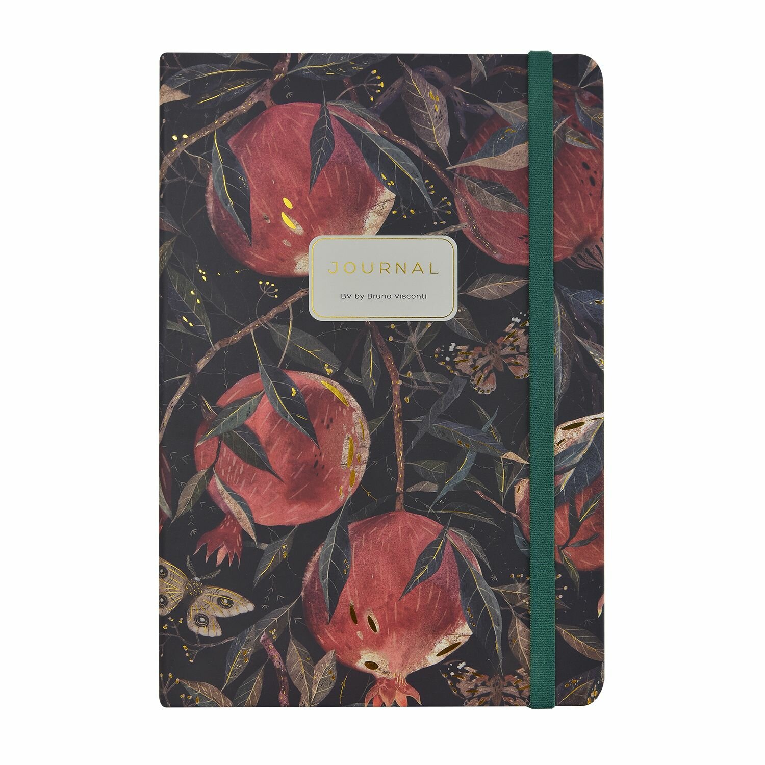 Записная книжка А5 BrunoVisconti "Гранат" Megapolis Journal 100 листов на резинке линия