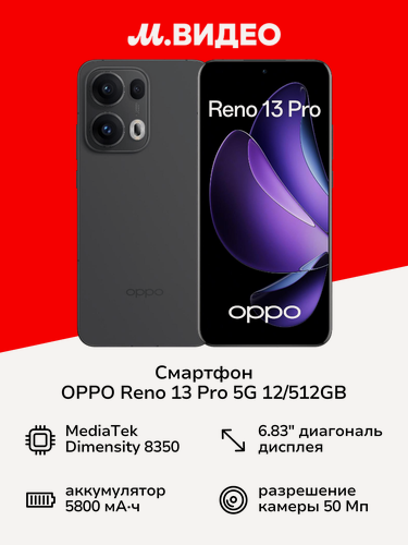 Изображение товара Смартфон OPPO Reno 13 Pro 5G 12/512GB Серый
