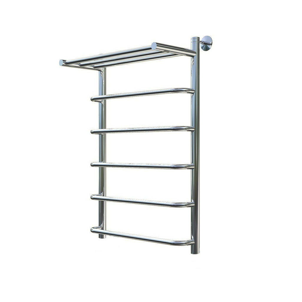 Полотенцесушитель Тругор Идеал НК нержавеющая сталь 80x50 см водяной с полкой