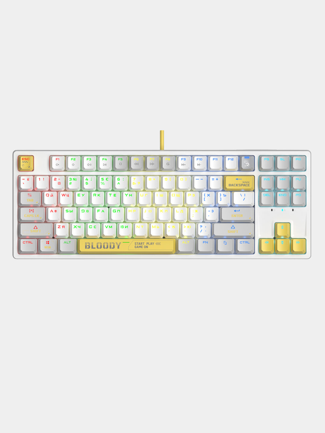 Игровая клавиатура S87 – RGB-подсветка, механические переключатели, компактный дизайн