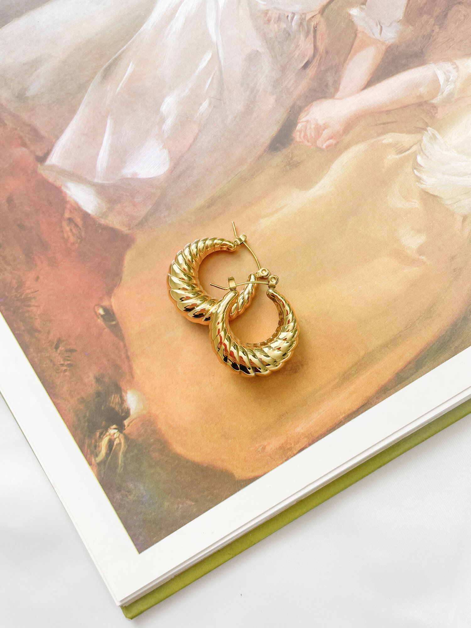 Серьги клипсы, Swarovski Zirconia, размер 3 мм, Silver — фото 1