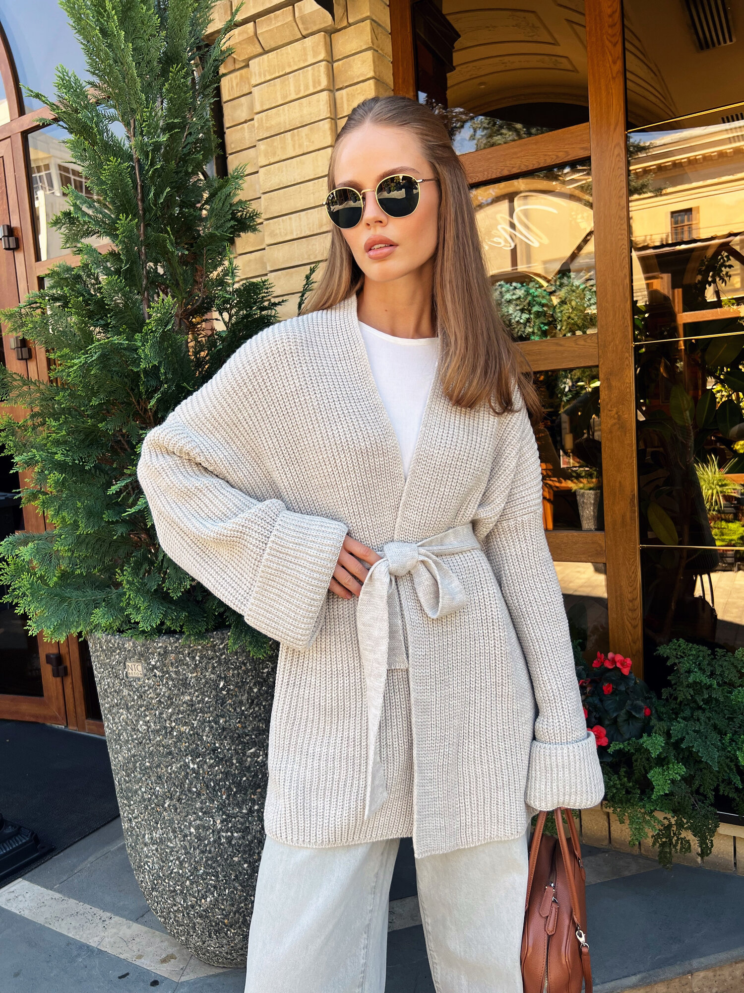 Кардиган Daffy World, размер 46-48, светло-бежевый