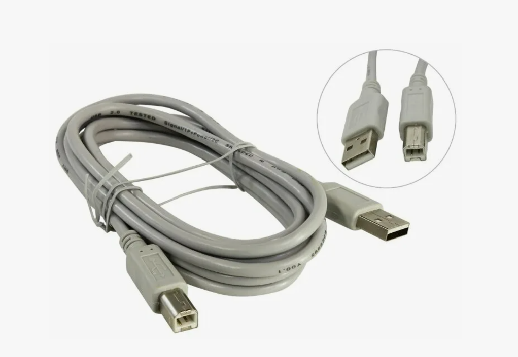 Кабель для подключения любых принтеров USB 2.0 длина 1,5метра