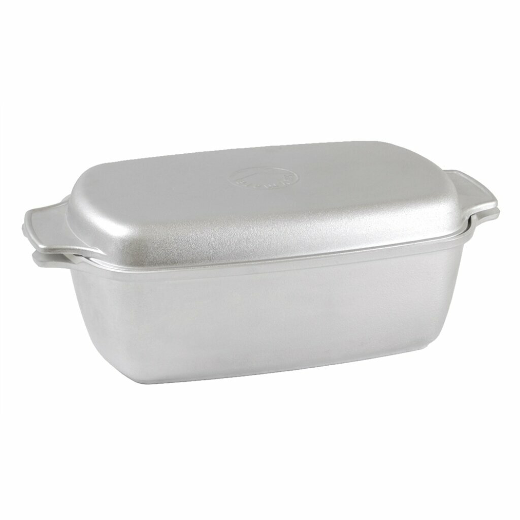 Гусятница алюминиевая Kukmara г55 с крышкой 5.5 л