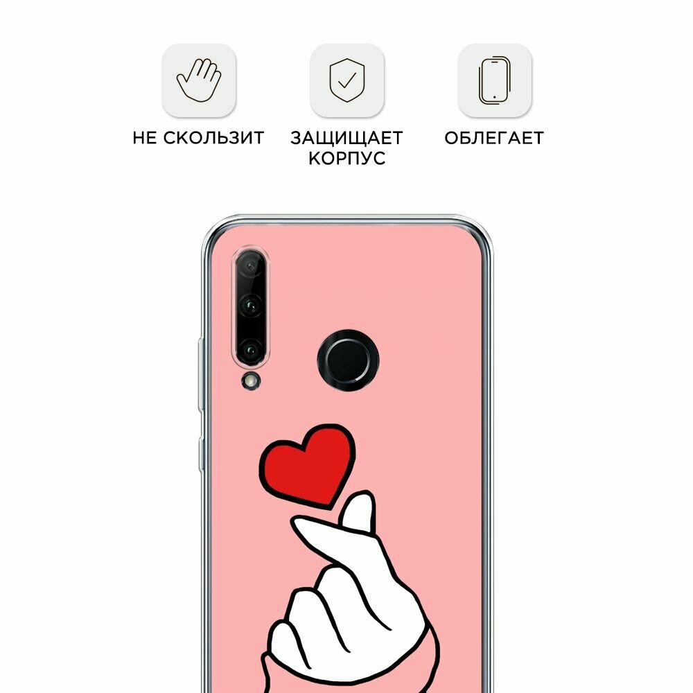 Чехол на Honor 10i/20 Lite 2019/20e/Huawei P Smart Plus 2019 / Хонор 10i с принтом "Милое сердечко" — фото 1