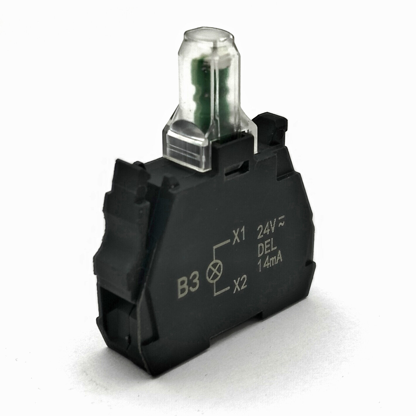 ZBV-B3-24V зеленый Ламповый блок с вынесеным светодиодом-5шт