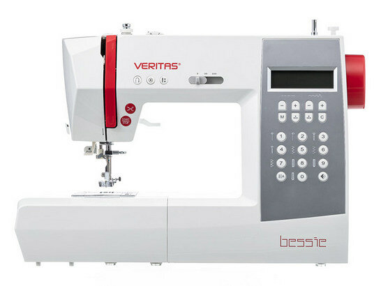 Компьютерная швейная машина VERITAS Bessie выполняет 197 швейных операций, электронная, горизонтальный челнокЦвет: Белый