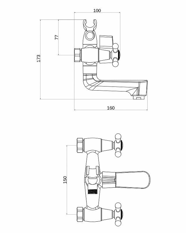 Смеситель для ванны Orange - фото №9