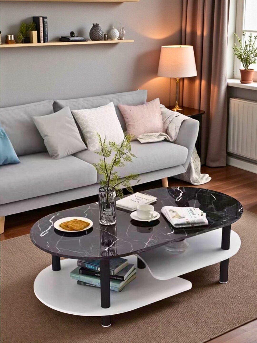 Комнатный журнальный стол, кофейный, складной, минималистичный, обеденный журнальный столик